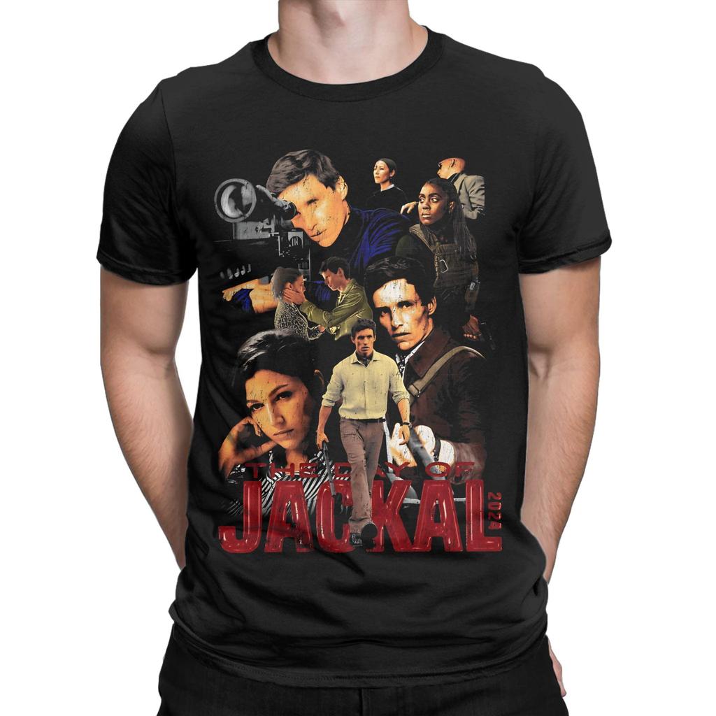 Stiller Retro Thriller Poster Der Schakal Tag Staffel Neuheit 100 Baumwolle T-Shirt Der Schakal Tag Staffel Oberteile T-Shirts Für Unisex