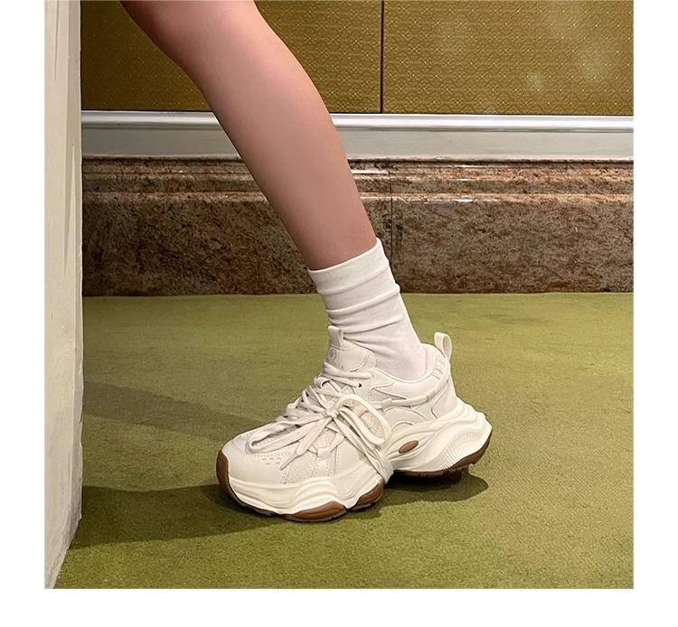Shoes women's dad shoes platform height increase spring and summer new ins cool leisure sports