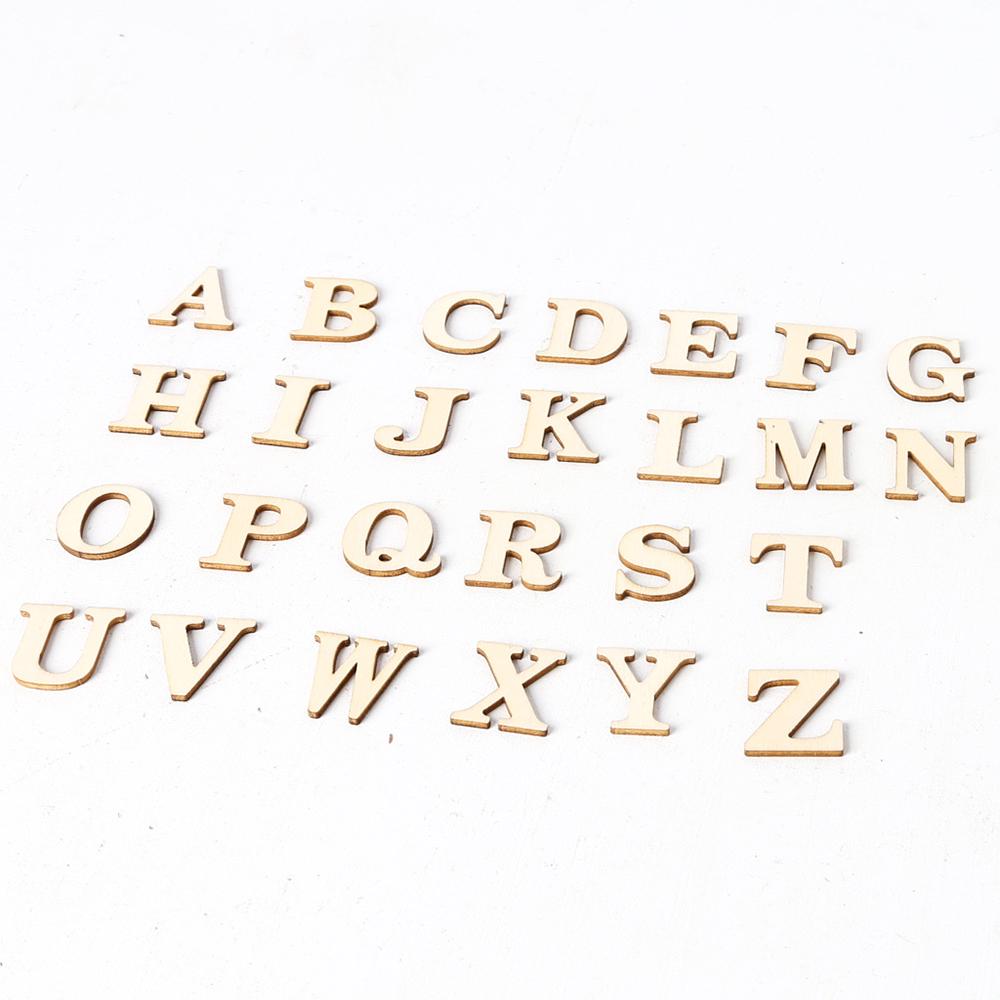 Wooden 26 letter case and 0-9 number each 2 sets of scenes wedding ...