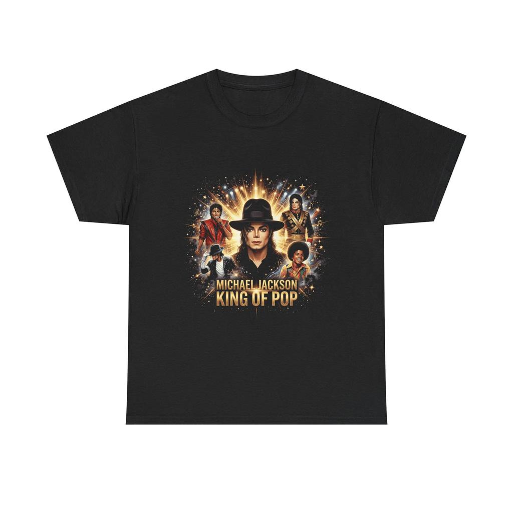Michael Jackson Vintage Tričko s poctou Unisex a Dámské Letní Bavlněné Oblečení Y2K Ležérní Móda Tričko s kulatým výstřihem a krátkým rukávem
