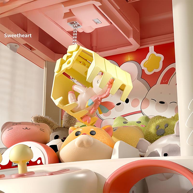Bunny Claw Machine for Kids Toys Girls Mini Catch Doll Game Machine With Music Kids Vending Arcade Game Machine Party Gift