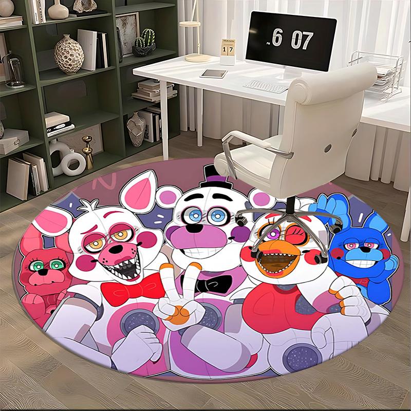 Five Nights at Freddy's, Chair mat Round Rug Office carpet, Non slip, Suitable for Living Rooms, Bedrooms,Decor1205857a