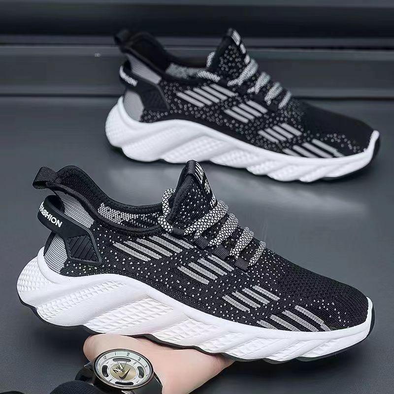 Spring and summer new mesh breathable men's shoes, thin, anti slip and wear-resistant running sports and leisure shoes