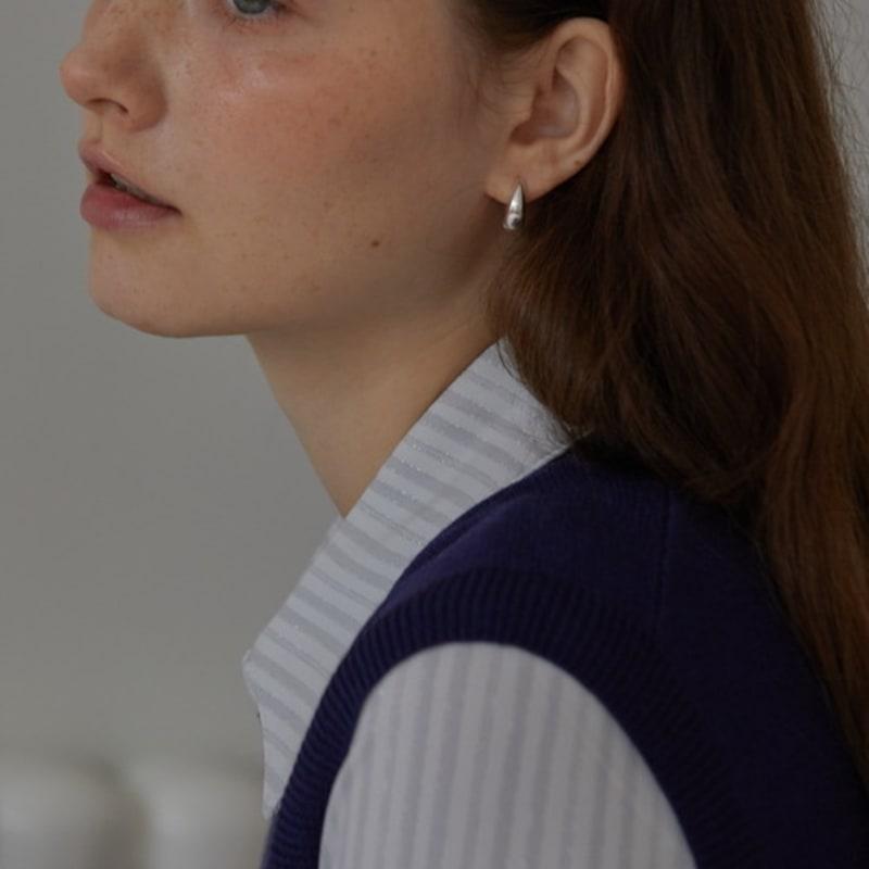 MERCURY [silver 925] Ellipse Hoop Earring