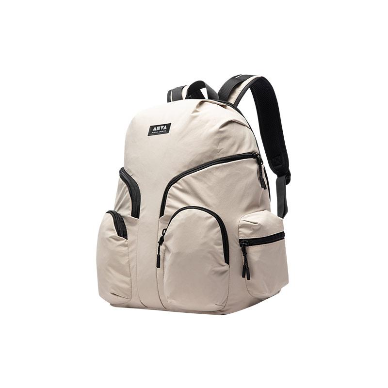 New Anta Fabric Backpack Regular Unisex Light Khaki 192518153-2