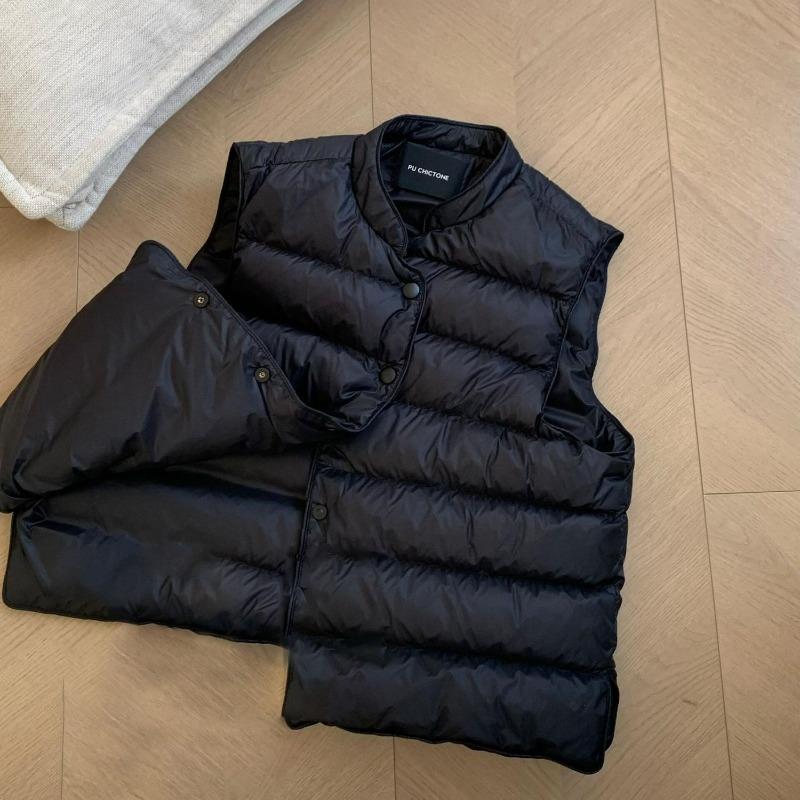 Soft, comfortable and warm down cotton vest women's season short ribs vest