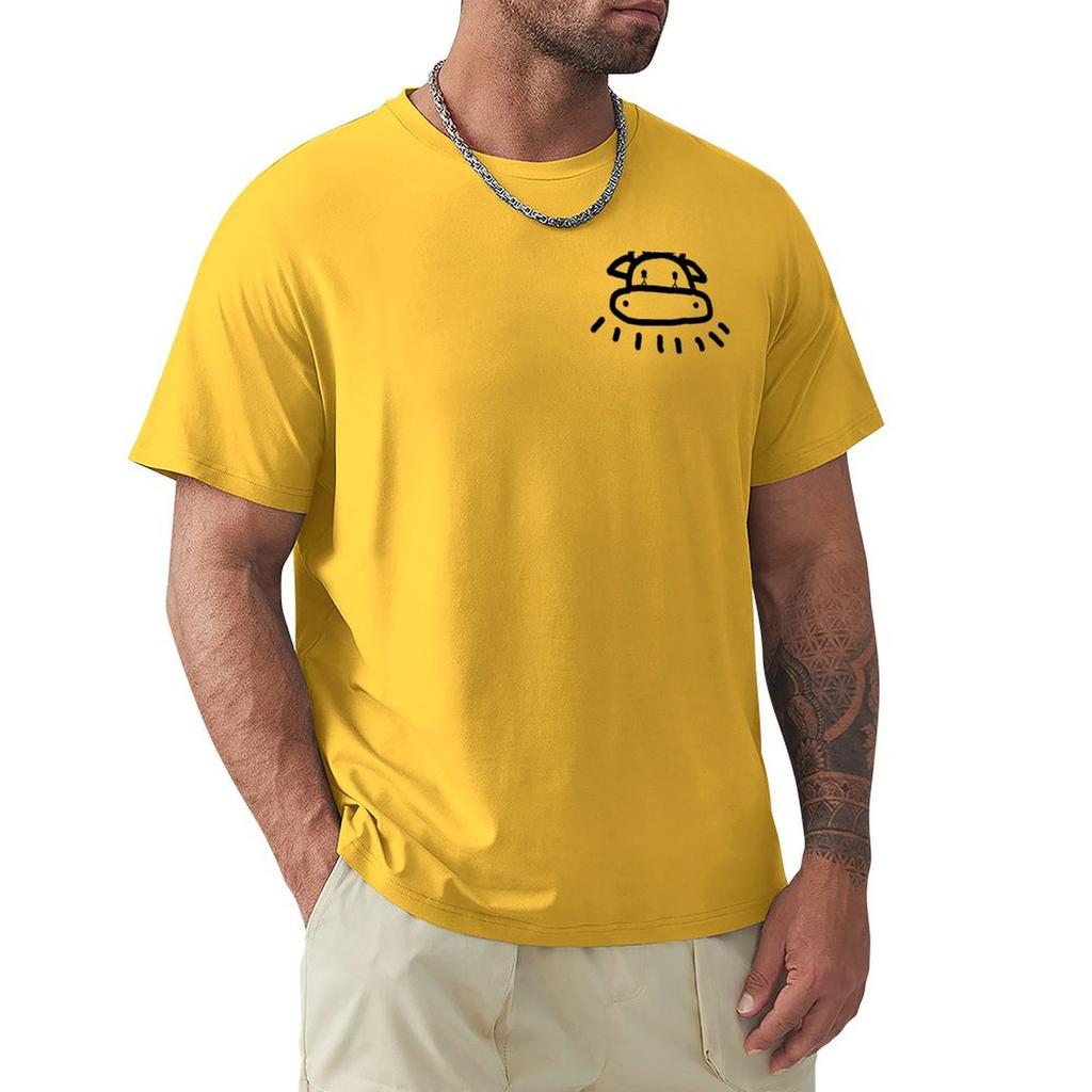 Ufo Cow T-Shirt Funnys Plus Sizes Oversized T Shirt Shirts Graphic Tee Men