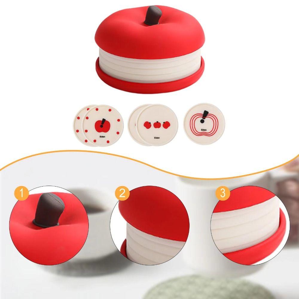 Stackable Fruit Shape Coasters Set Anti Scald Decorative Placemats  Kitchen Accessory