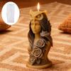 Sturdy Silicone Candle Mould Featuring Owl Girl Designs for Festival Home Decoration and Craft Projects