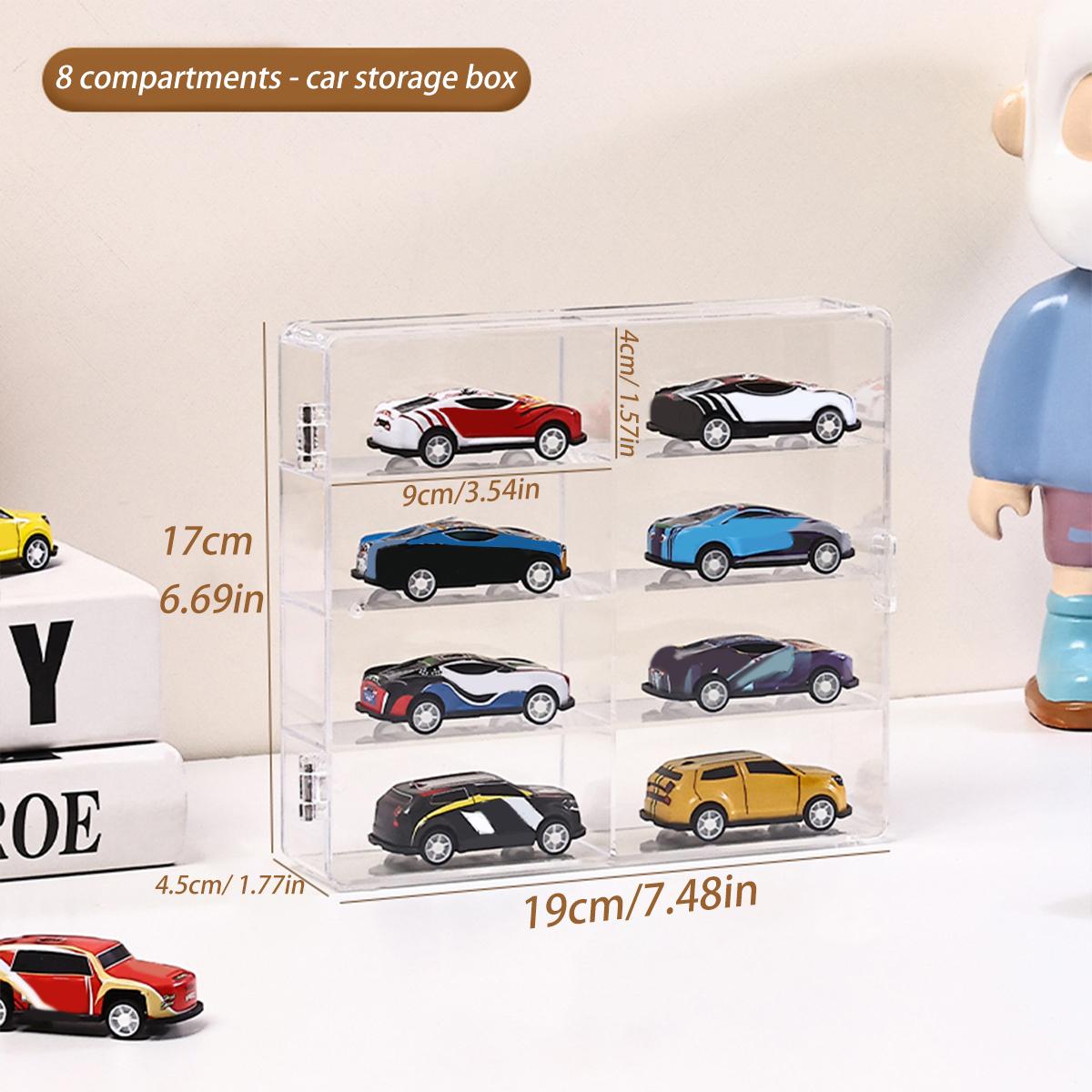 1pc acrylic transparent stackable 164 car model storage box toy cabinet rack hair accessories jewelry organizer прозрачный 2690₽