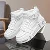 Herren High-Top-Sneaker Atmungsaktiv&Bequem Lässige Schnürschuhe PU-Obermaterial Weiches PU-Futter Grip-Tech Gummisohle&Stoff-Einlegesohle