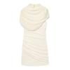 Damen Gestricktes Langarm Figurbetontes Kleid