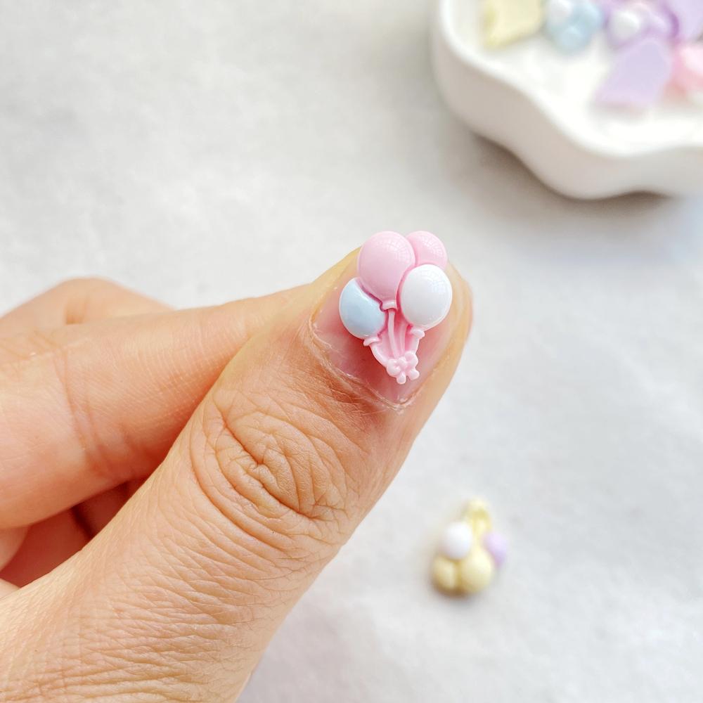 20Pcs New Cute Resin Cartoon Balloon Series Flat Back Scrapbooking DIY Jewelry Craft Decoration Accessories