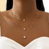 Trendy Imitation Pearls Necklace For Women Gold &  Color Adjustable Chain Choker Girls Simple Party Jewelry Accessories
