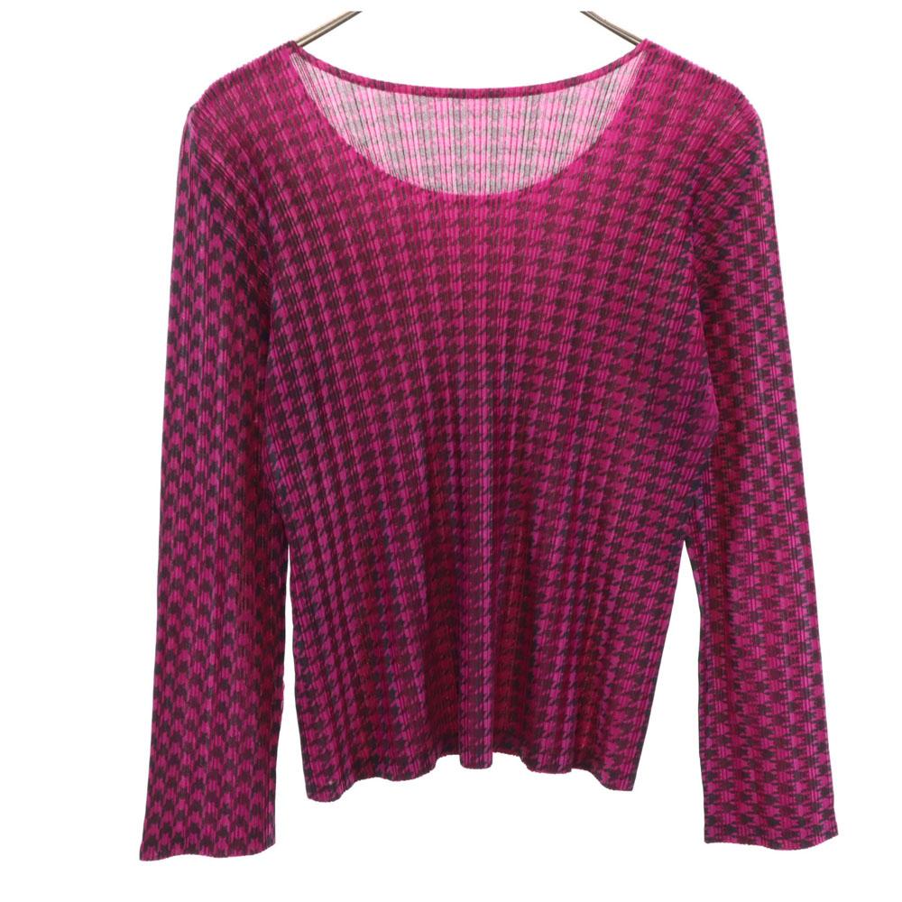 PLEATS PLEASE made in Japan Long sleeve Cut 3 pink Women Used