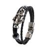 Herren Vintage Metall Anker Stahl Nieten Surfer Kunstleder Armreif Manschettenarmband