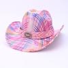 New Western Cowboy Hat Colorful Peach Top Jazz Hat Men's and Women's Trend Fashion Laser Top Hat