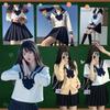 BeLoved Sailor Ensemble Complet Noir pour Lycée Collège et Cosplay Mignon Halloween Ample Populaire pour l'École Plus Uniforme de Cosplay, (Comprend