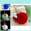 Trendy Plush Bell Keychain With Vibrant Colors For Fashionable Accessories Collection