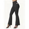 High Waisted Flared Yoga Leggings Women Butt Lifting with Pocket Design Wide Leg Leggings Running Tights Plus Size Gym Pants