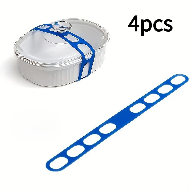 

4pcs Silicone Anti-Slip Locking Clips | Heat-Resistant, Leak-Proof Lid Clamps for Various Cookware, Adjustable Tension