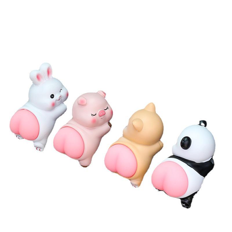 Cute Cartoon Animal Bouncy Car Ornament