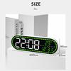 Digital LED Wall Clock Two Sets of Alarms Temperature Date Week Display Timing Function Electronic Clock for Bedroom Decoration