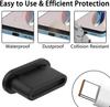 10/1pcs Type-C Dust Plug USB Charging Port Protector Silicone Anti-dust Plug Cover Cap for Samsung Huawei Xiaomi iPhone Dustplug