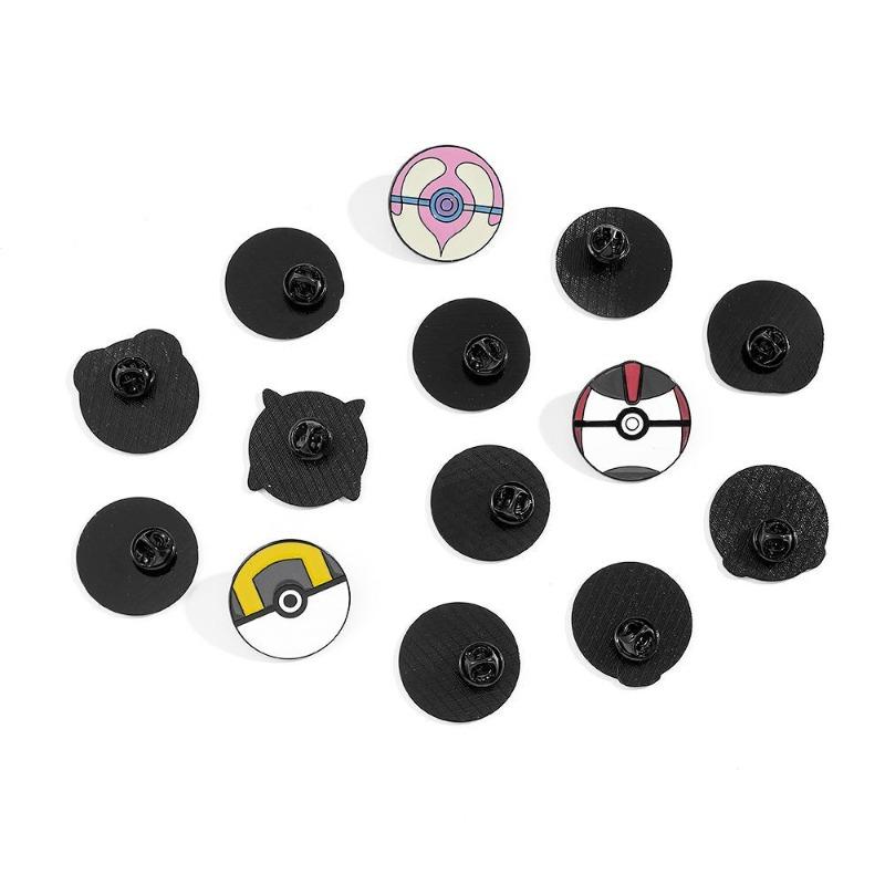 Poke Ball Enamel Pin Master Ball Luxury Ball Metal Brooches Anime Pocket Monster Alloy Badge Jewelry For Cosplay Decor