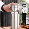Premium SUS 316 Liner Tea Thermos Bottle Teas Separated Cup Black 316 Stainless Steel Thermos Tea Cup Separates Tea and Water