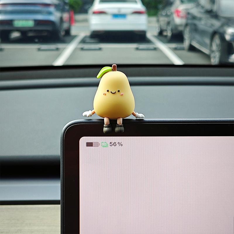 

2025 New Car Interior Decompression Doll - Funny Fruit-Themed Ornament