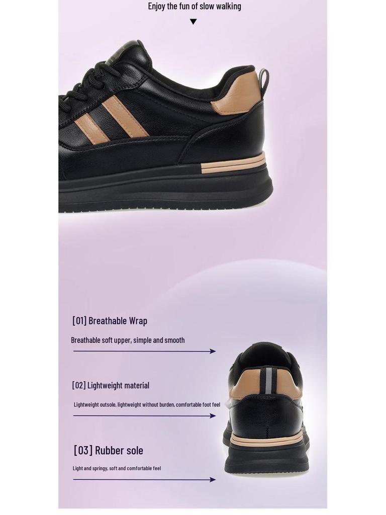 Scarpe Sportive Casual Nere Leggere da Donna - Autunno/Inverno 2024 Scarpe da Corsa con Suola Piatta in Peluche