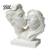 Entrance Hall Table Decor 3D Printed Couple Hugging Kissing Statue, Modern Minimalist Art Sculpture Anniversary Gift for Couples Desk Shelf, Romantic