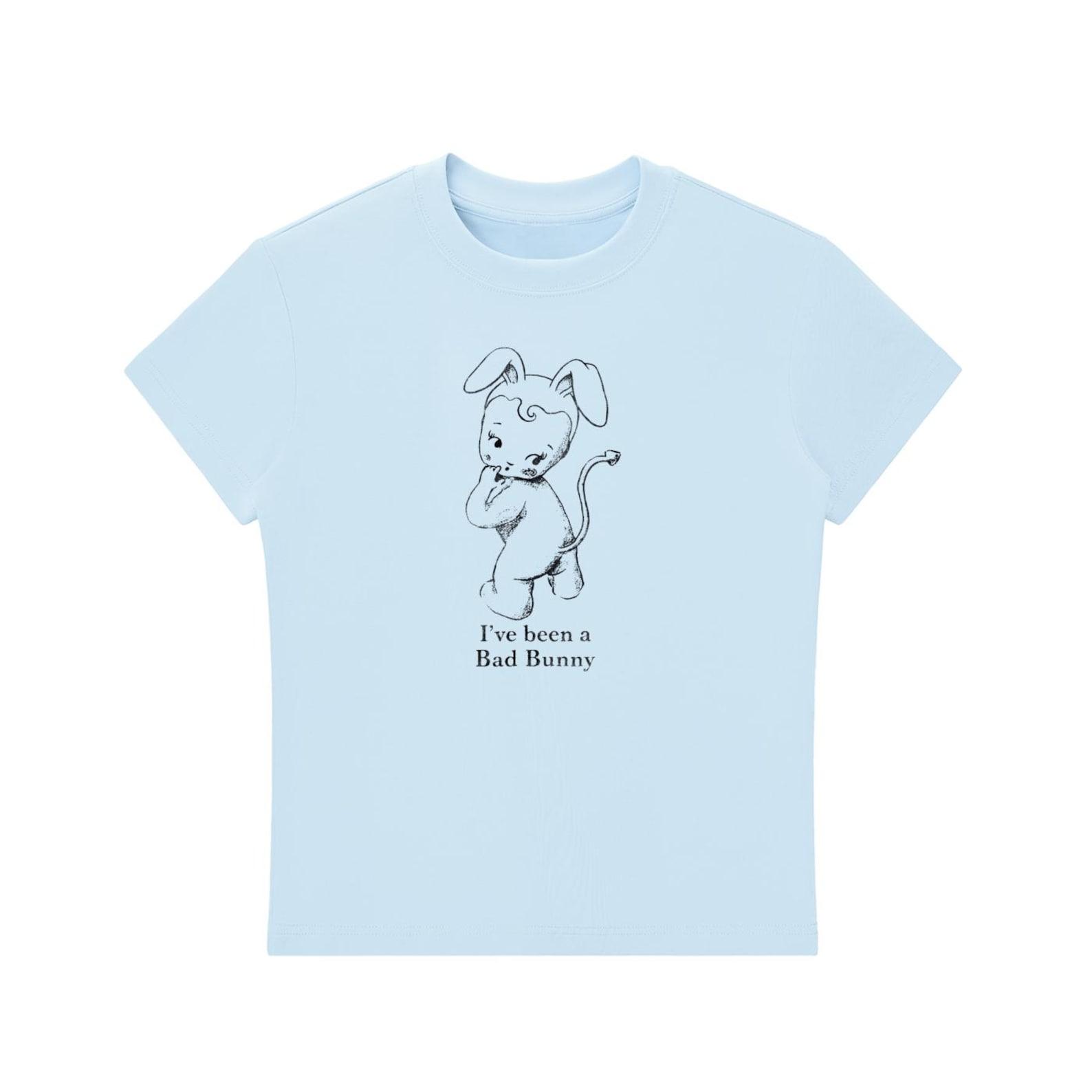 Bad Bunny Baby Tee – Women’s Fitted Crop Top, Concert Outfit 3XL