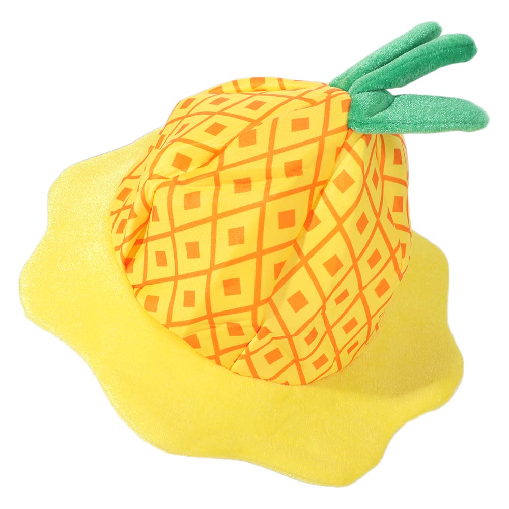 Soft Plush Cartoon Fruit Hat Comfortable Cosplay Headwear Pineapple Hat  Birthday Decorations