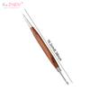 1PCS 16.2cm Double Headed Nail Art Brush Wood Silicone Pen Embossing Painting Mixing Pen DIY Manicure Tool Multifunctional