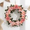 Fall Faux Peony Colors Silk Flower Garland For Festive Wall And Door Decorations