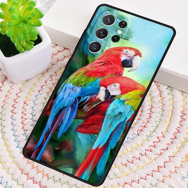 Animal Parrot Birds Phone Case for Samsung Galaxy Note 10 Pro S26 Ultra S23 S24 FE S25 S21 S22 PLUS Shockproof Cove