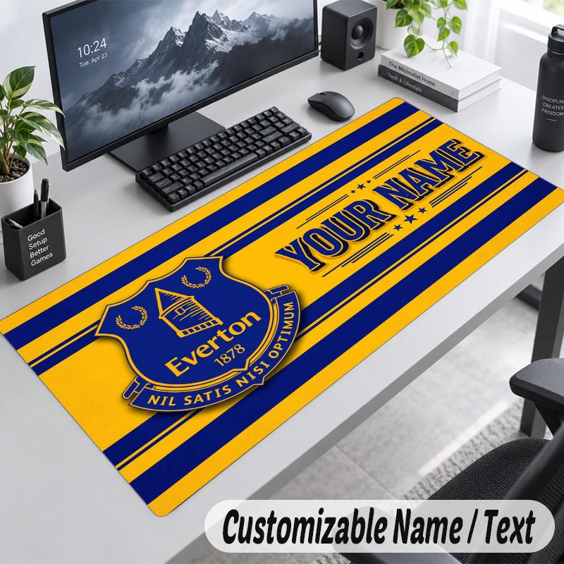 Everton Personalized Large Mouse Pad Custom Name Text Extended Desk Mat Gaming Mousepad