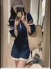 European Spring 2023 Women's Casual Sports Two-Piece Suit with Wide-Leg Shorts