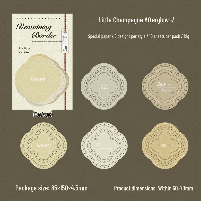 

Ketchup Girl Tearable Border Stickers – Peripheral Vision Series for DIY Journals & Collage Decoration