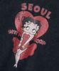 CNVS Betty Boop Monroe Seoul Oversized Short Sleeve T-Shirt_Charcoal