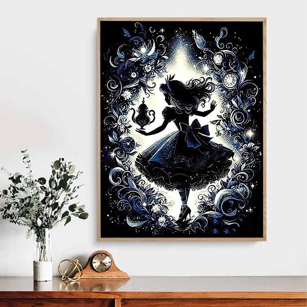 5D Diy Diamond Painting Alice In Wonderland Full Drill Rhinestones Mosaic Embroidery Handmade Products Home Decor Gift