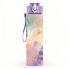 1PC Soft Pastel Cloud Swirl Abstract Gradient Art 750ml Color Plastic Sports Water Bottle Leakproof Flip Straw Lid Suitable for Sports Office Home Use