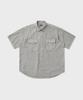 ANOTHER OFFICE Volume Garment Shirt (Dusty Gray)