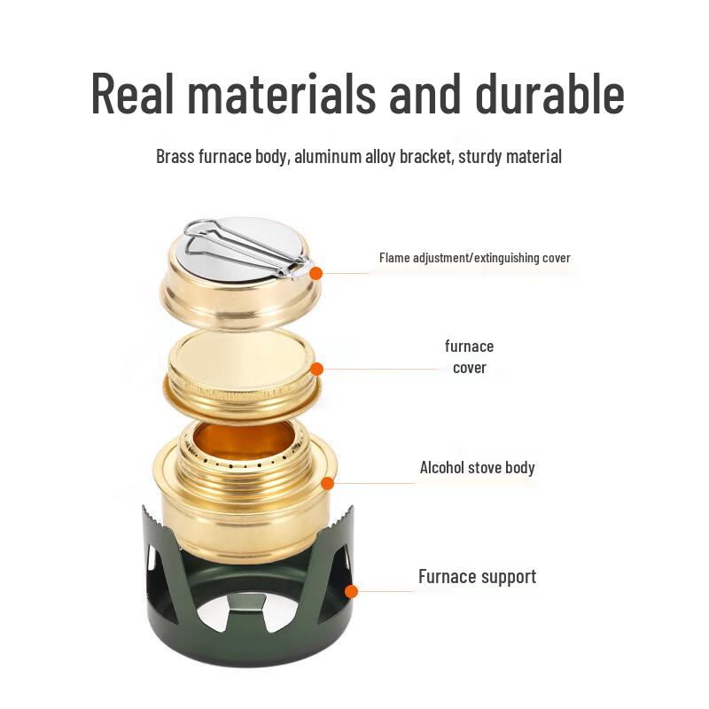 Adiwei Portable Windproof Alcohol Camping Stove