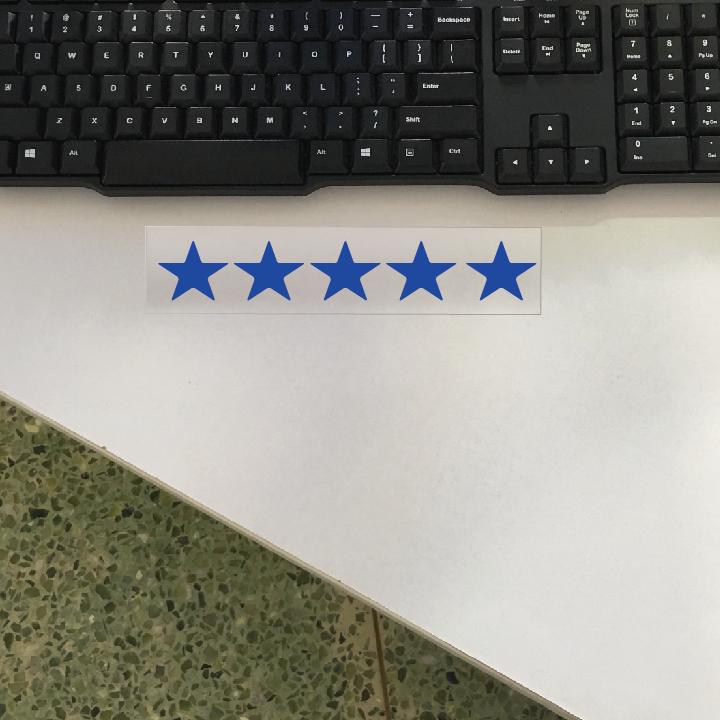 Reflective Car Sticker 100% Five Star Decorate Decals Vinyl Cover Scratches Waterproof Motorcycl Drop Shipping 20cmx3cm