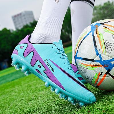Novos sapatos de futebol de cano baixo para jovens e adultos, travas longas, travas quebradas, sapatos casuais