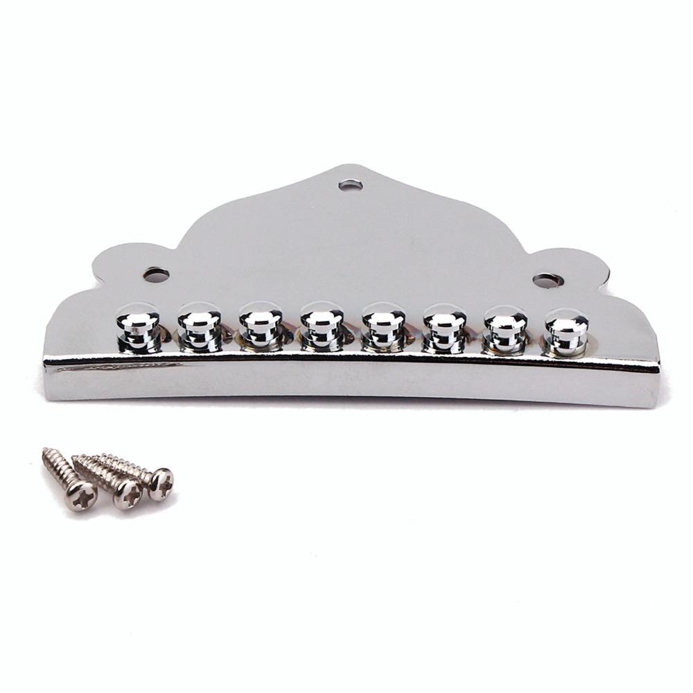 Silver Mandolin Tailpiece With 3Pcs Screws Mandolin Pick Protector For Mandolin Instrument