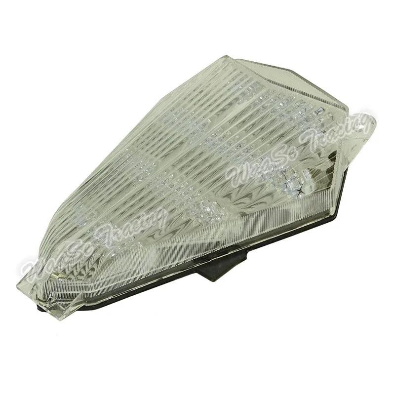 

waase For Yamaha YZF R6 2006 2007 Taillight Rear Tail Light Brake Turn Signals Integrated LED Light Clear Lens